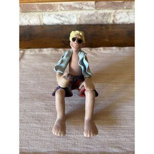 Limited Edition Beach Bum Figurine  Sunglasses & Towel D Manning Shelf Sitter